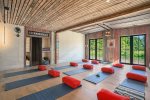 As an optional luxury add on, you can hire acclaimed yogi, physical therapist, and beloved teacher, Harvey, for private yoga classes. Please note, the yoga room is only accessible if you book a yoga service with Harvey.